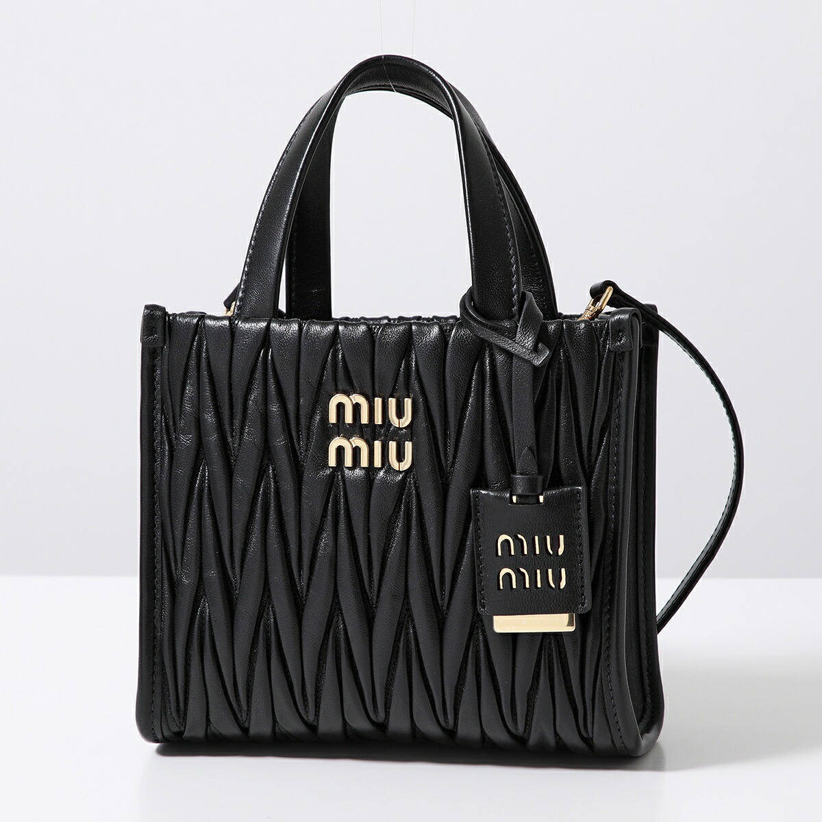 MIUMIU ミュウミュウ ハンドバッグ MATELASSE マテラッセ 5BA277 N88 