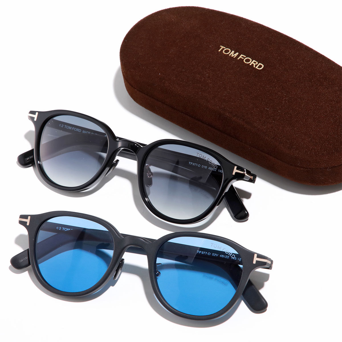 TOM FORD トムフォード サングラス TF0977-D FT0977-D メンズ ボストン カラーレンズ Tロゴ セルフレーム フルリム クリングスタイプ アイウェア アジアンフィット 【日本企画】 【dc_kikaku】|インポートセレクトmusee
