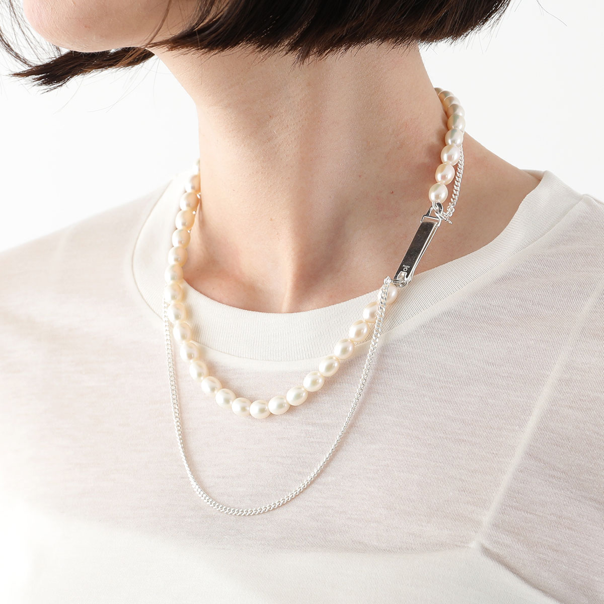 【楽天市場】Saskia Diez サスキアディッツ ネックレス GRAND IDENTITY PEARL NECKLACE NARROW