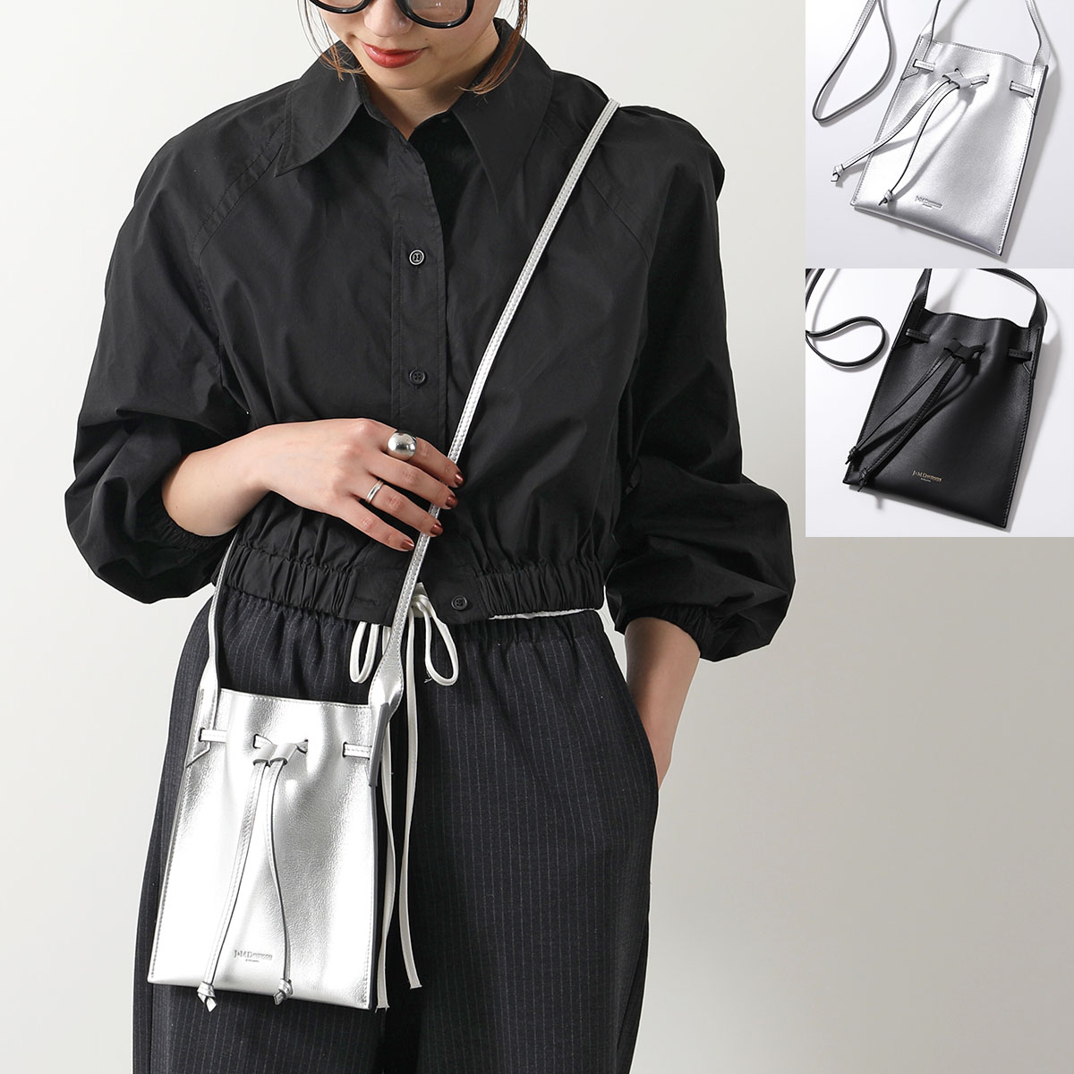 J &Mデビットソン　ミニデイジースタッズレザーバック J&M Davidson DAVIDSON ミニ デイジー スタッズ MINI DAISY