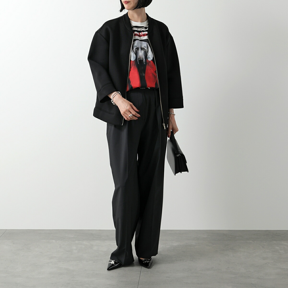 MaxMaraマックスマーラ rosso ドッグプリントTシャツ 箱あり 正規品 Max Mara MAX MARA マックスマーラ 半袖 Tシャツ ROSSO