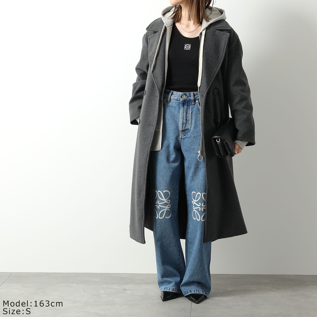 【LOEWE】アナグラム ノースリーブ ドレス★ブラウン★L LOEWE】アナグラム ノースリーブ ドレス☆ブラウン☆L