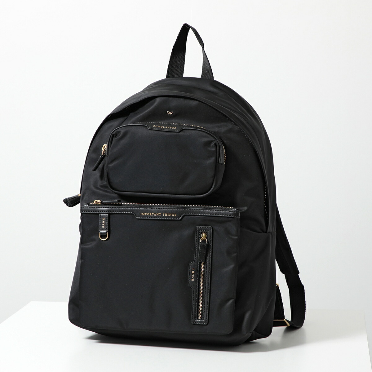 【希少】Anya Hindmarch リュック バックパック ファー アイズ 紺 希少】Anya Hindmarch リュック バックパック ファー アイズ 紺