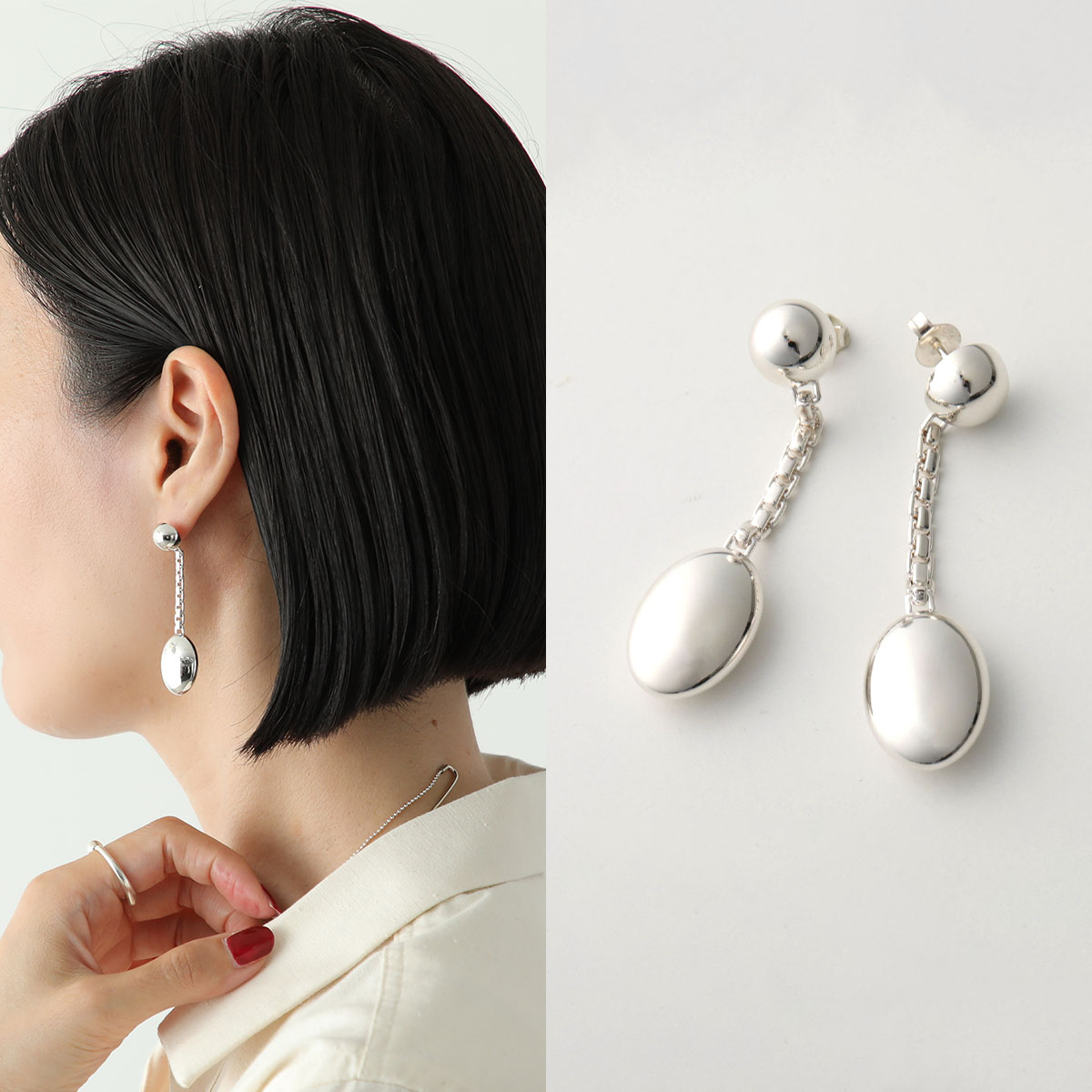 GIVENCHY♡パールのピアス NEW☆GIVENCHY♡パール＆クリスタルピアス
