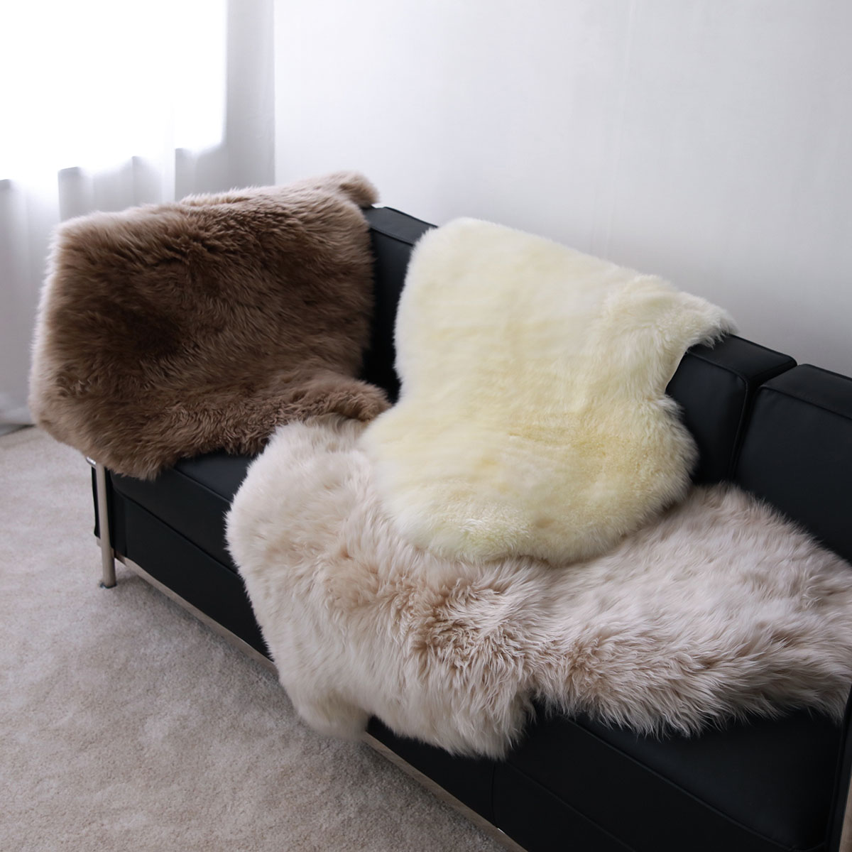 専用  北欧 シープスキン ラグ NATURES COLLECTION ネイチャーズ コレクション シープスキン