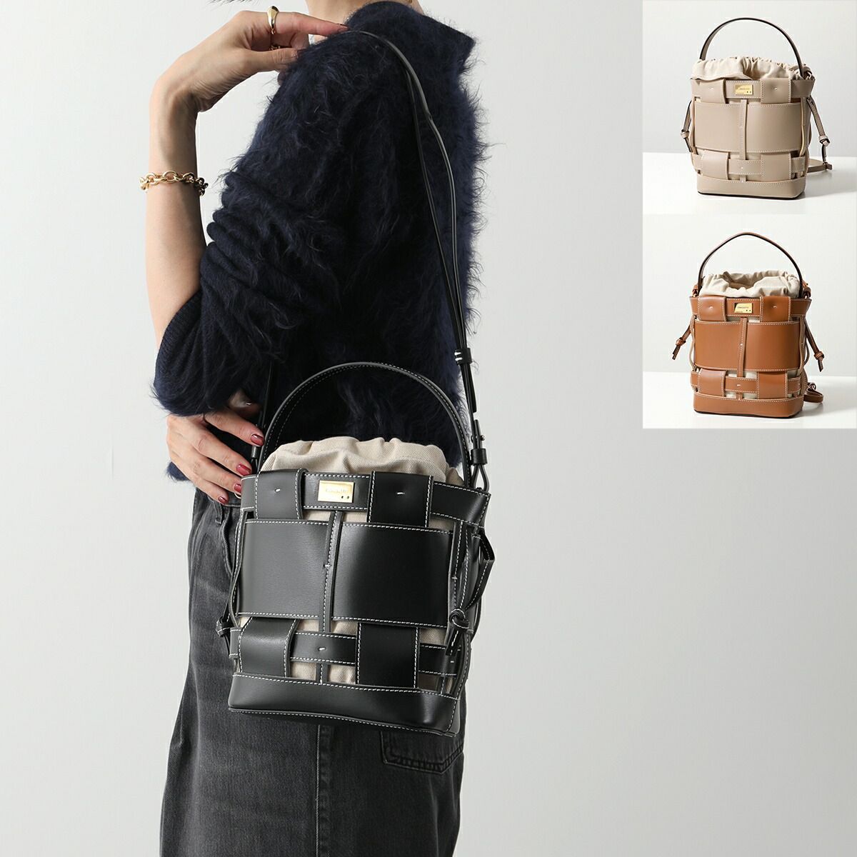 楽天市場】ZANCHETTI ザンケッティ トートバッグ WOVEN MIDI