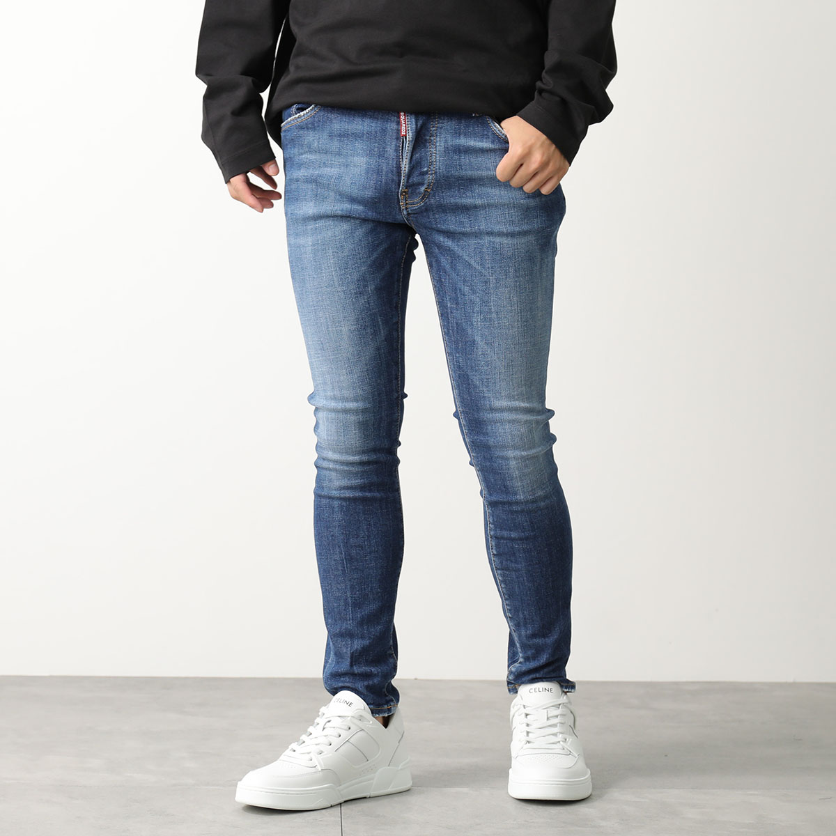 楽天市場】DSQUARED2 ディースクエアード ジーンス SKATER JEANS スケーター S74LB1591 S30664 メンズ ストレッチ デニム  スキニー スリム ウォッシュ Gパン 470 : インポートセレクトmusee