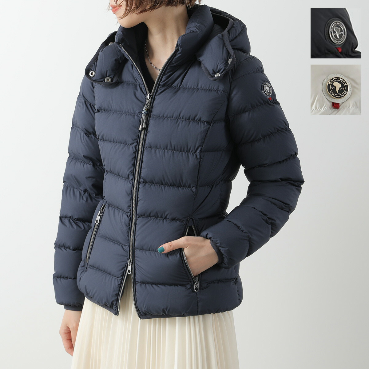 美品 ケープホーン　 CAPE HORN REMOTA　　カーキ 44中綿コート 美品 ケープホーン CAPE HORN REMOTA カーキ 44中綿コート 楽天