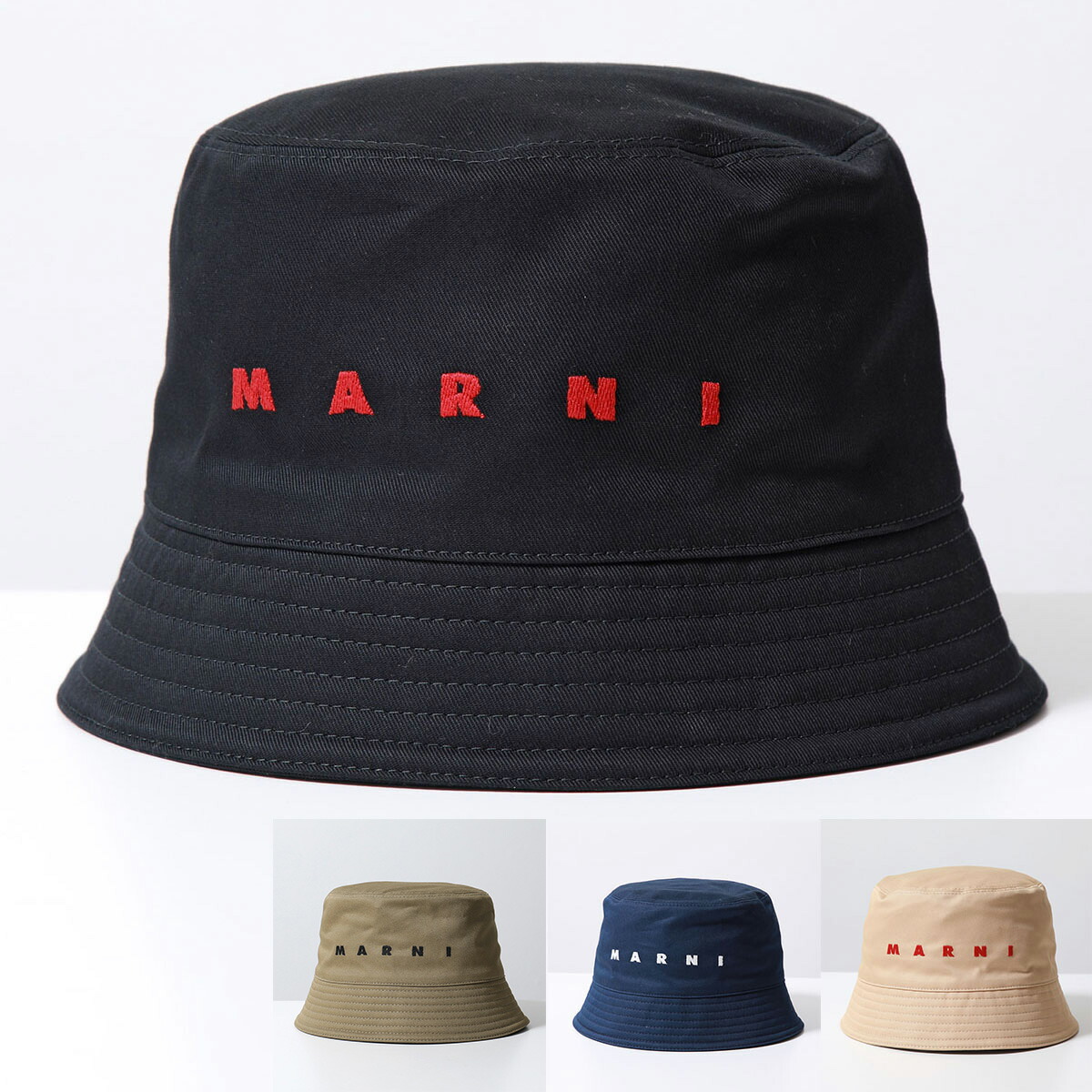 楽天市場】MARNI マルニ Beads Logo Buket バケットハット