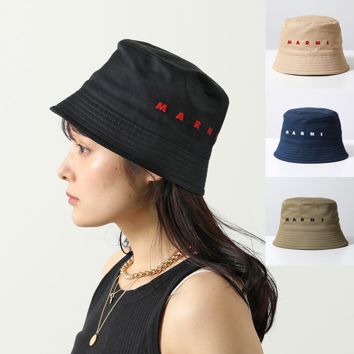 MARNI Bucket Hat マルニ 帽子 バケットハット Sサイズ 楽天市場】MARNI マルニ バケットハット CLZC0110S0 UTC311