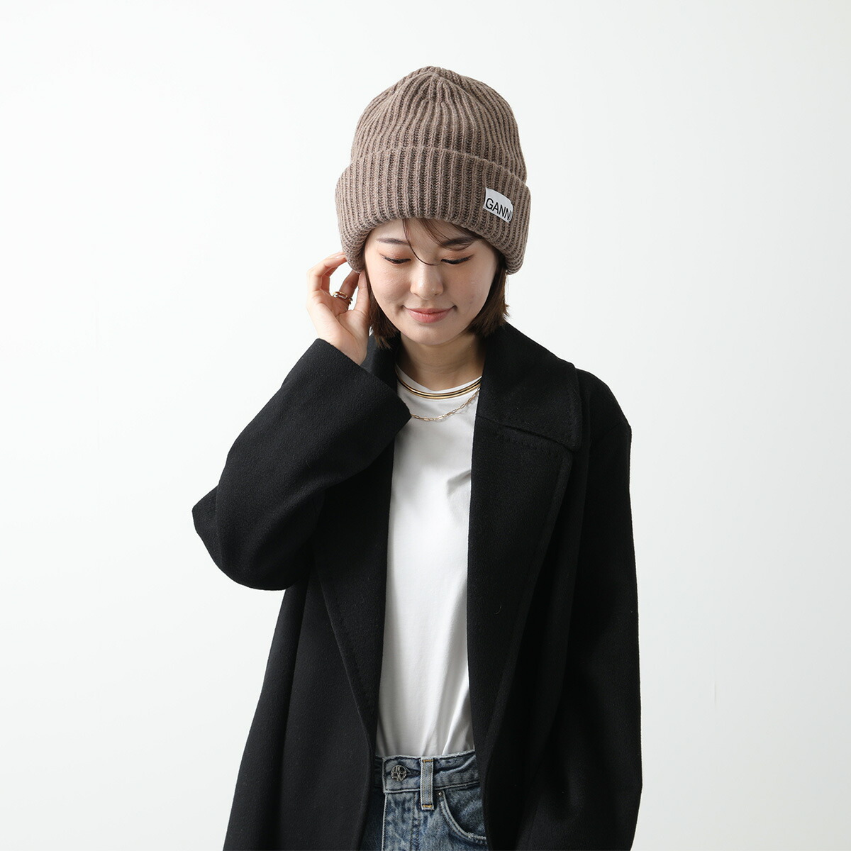 最大2万円OFFクーポン対象・11/29～12/1限定】GANNI ガニー ニット帽