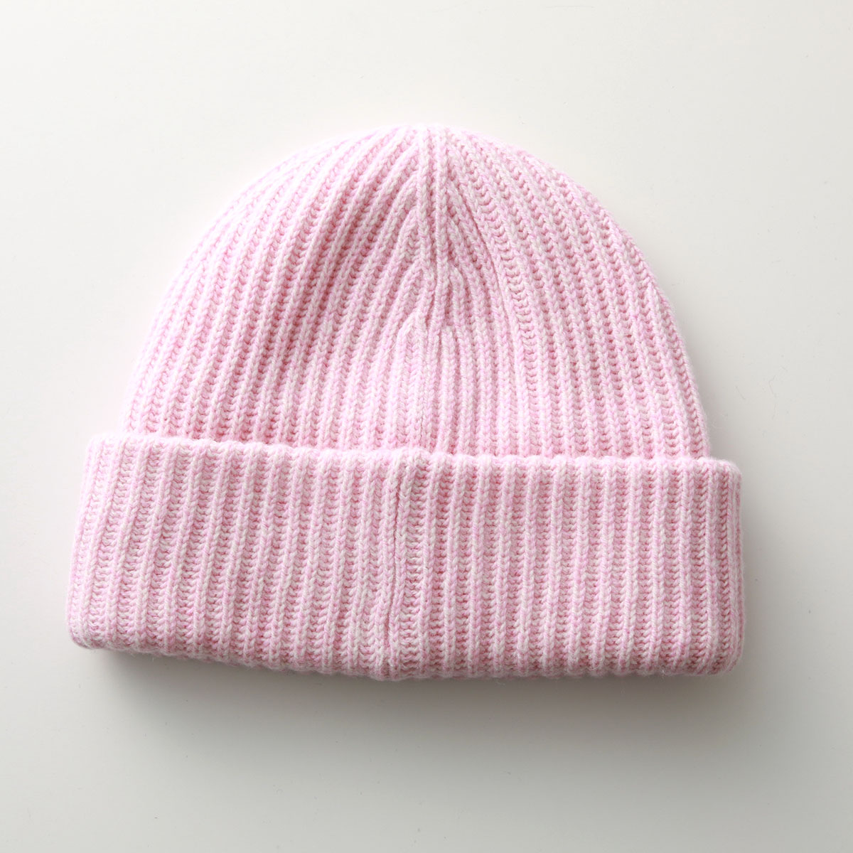 GANNI ピンク ニット帽 未使用 GANNI ガニー ニット帽 Structured Rib Beanie A4429 A6051