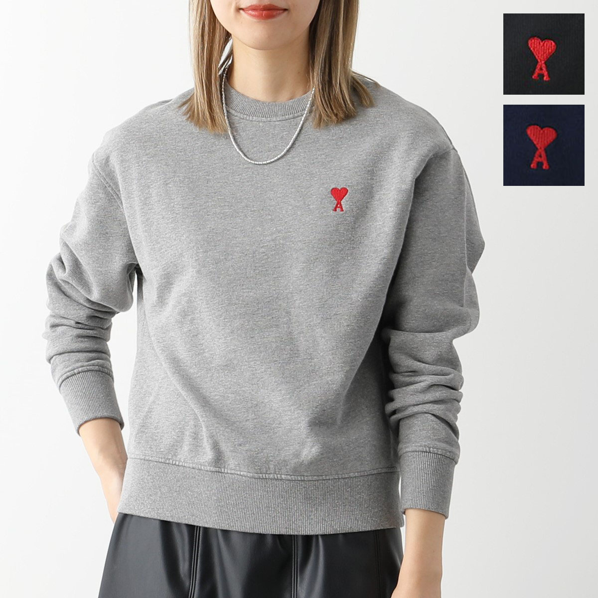 楽天市場】ami paris アミパリス ニット RED ADC SWEATER
