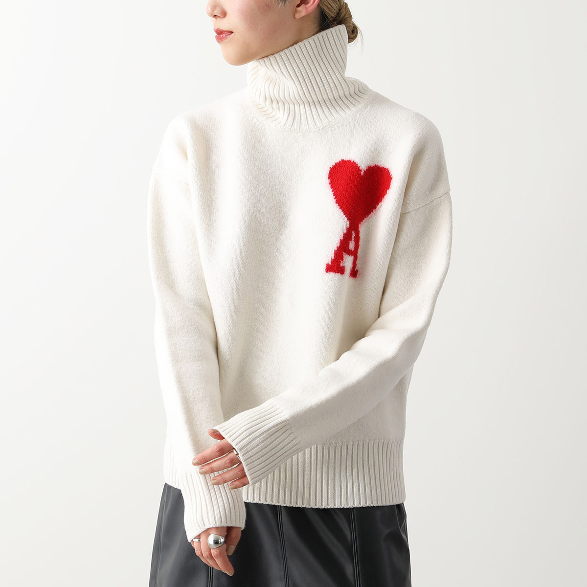 ami paris アミパリス セーター UKS402.018 レディース タートルネック 