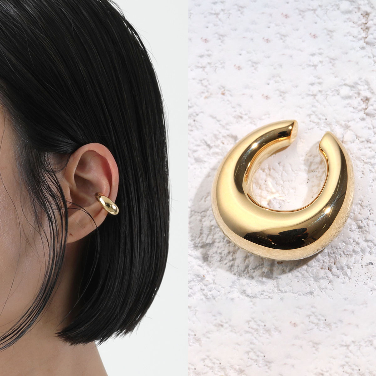 楽天市場】TOMWOOD トムウッド イヤーカフ Chunky Ear Cuff Gold