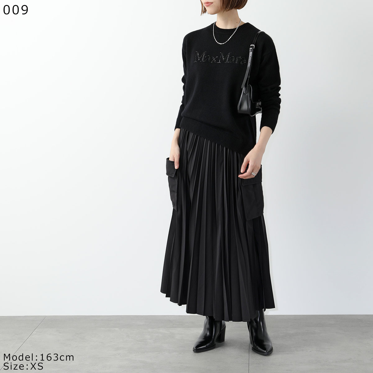 S Max Mara エスマックスマーラ KASSEL カシミヤ混 ロゴニット