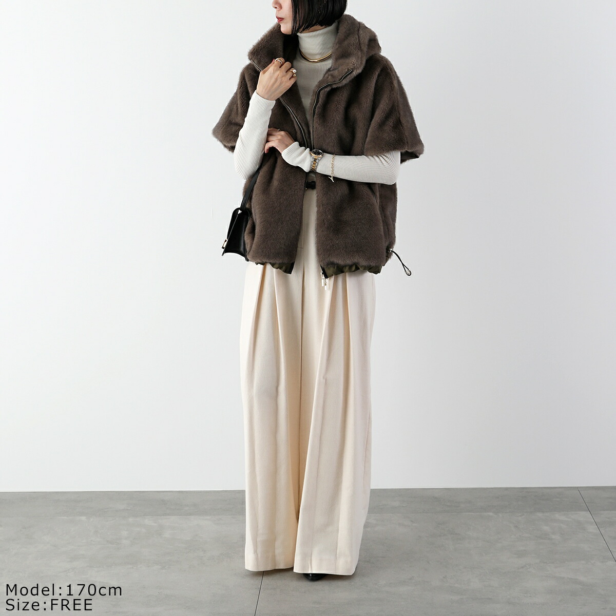 Eimee Law エイミーロウ ミンクライクファーケープ 83830E レディース