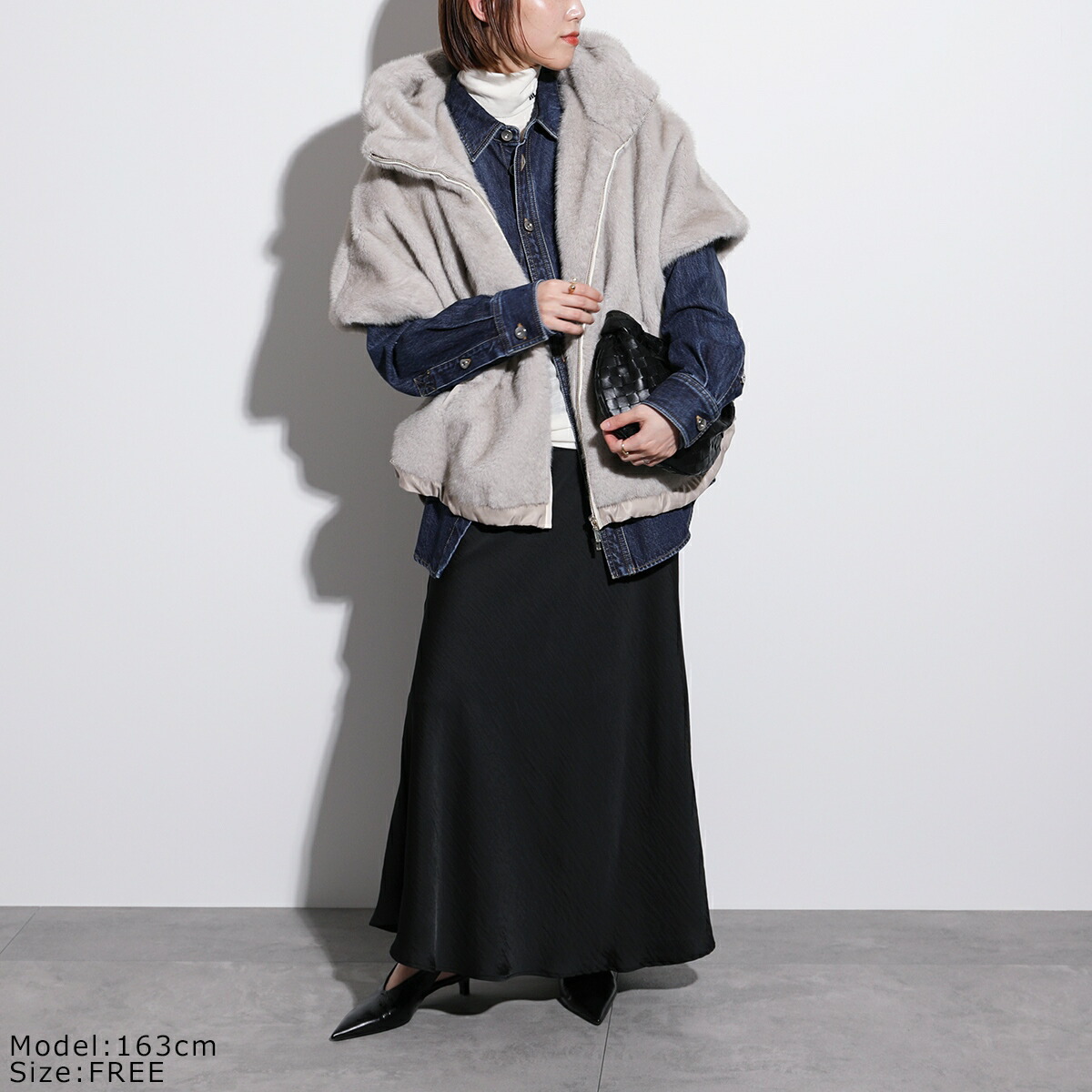 Eimee Law エイミーロウ ミンクライクファーケープ 83830E レディース