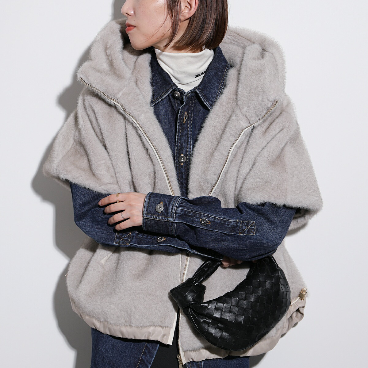 Eimee Law エイミーロウ ミンクライクファーケープ 83830E レディース