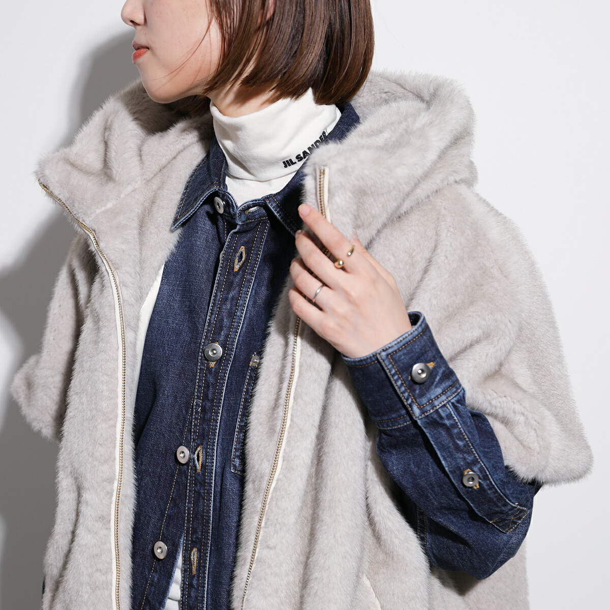 Eimee Law エイミーロウ ミンクライクファーケープ 83830E レディース