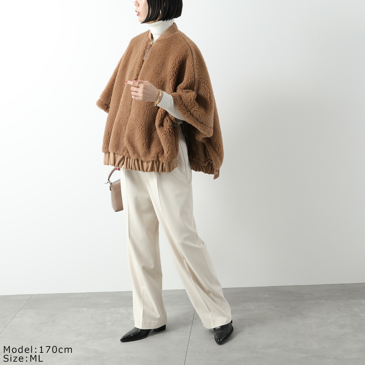 ブラウン（茶色）系 Max Mara BRIOSE(マックスマーラ) ポンチョ