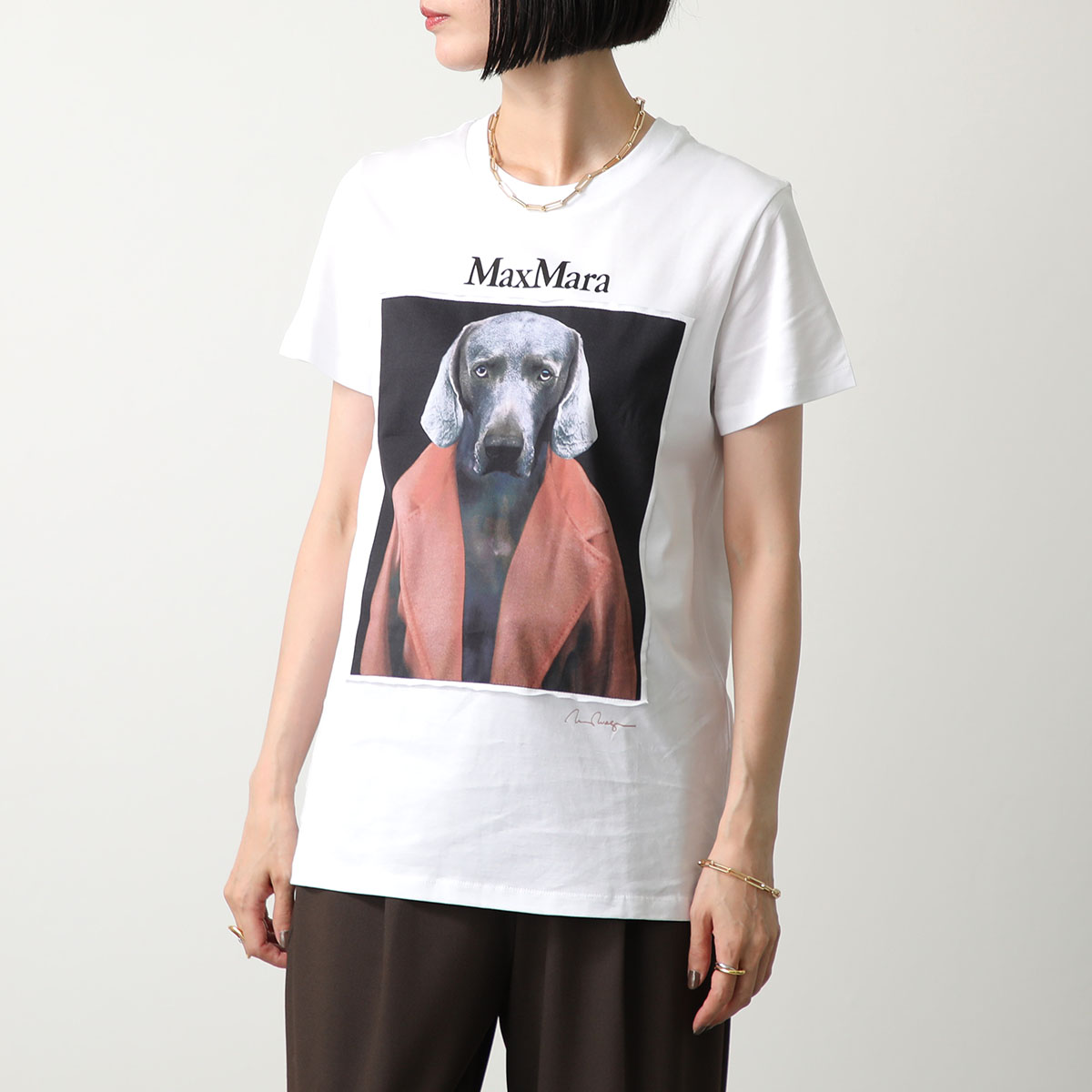 極美品♡ マックスマーラ ヴェグマンプリント 犬 パーカー ドック フード S MAX MARA マックスマーラ 半袖 Tシャツ CIPRIA チプリア