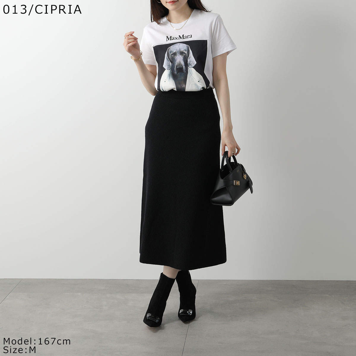 MaxMara チプリア DOGプリントTシャツ Max Mara dog-print Cotton T-shirt | White | FARFETCH