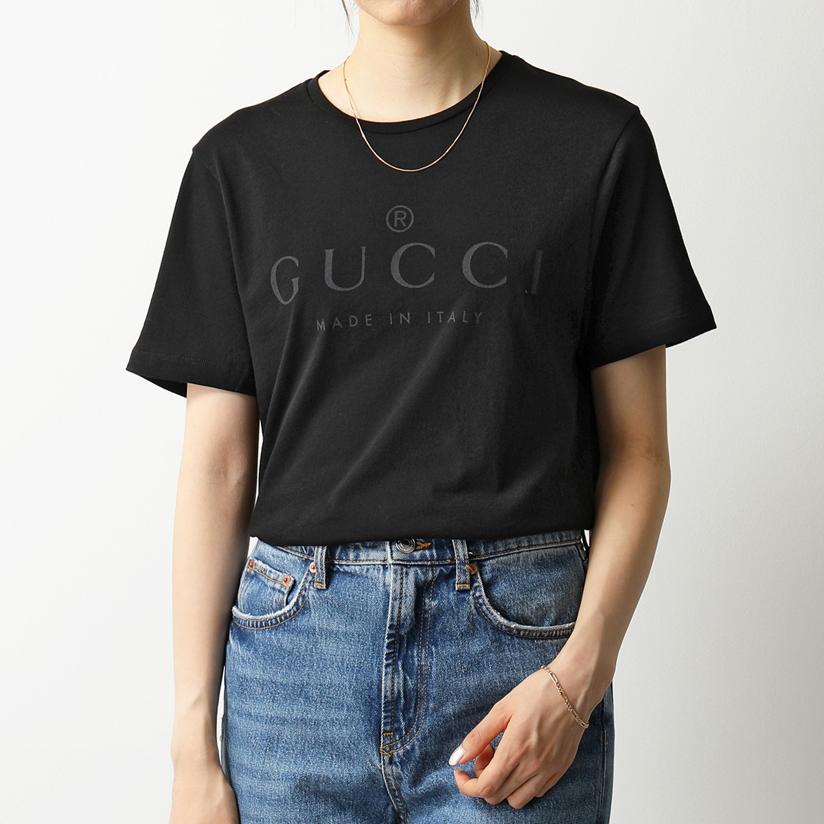楽天市場 Gucci グッチ X3a80 ロゴt プリント クルーネック 半袖 Tシャツ カットソー 1000 レディース インポートセレクト Musee