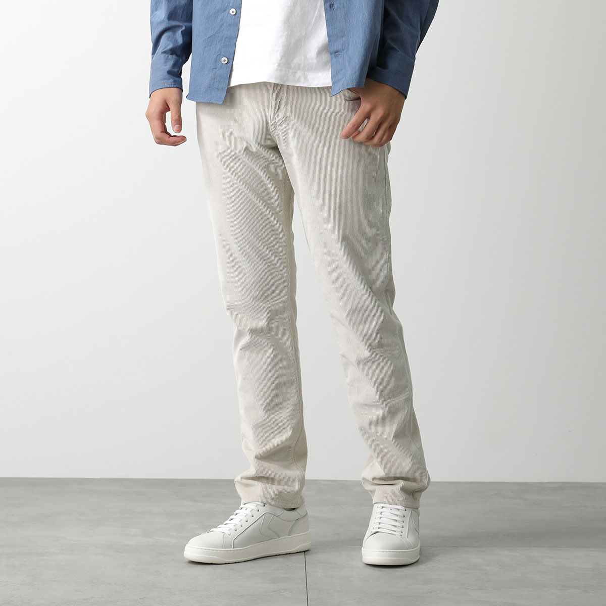 YCHAI イカイ コーデュロイパンツ YPU005 49 1TS0083 メンズ スリムテーパード ストレッチ T004/STUCCO|インポートセレクトmusee