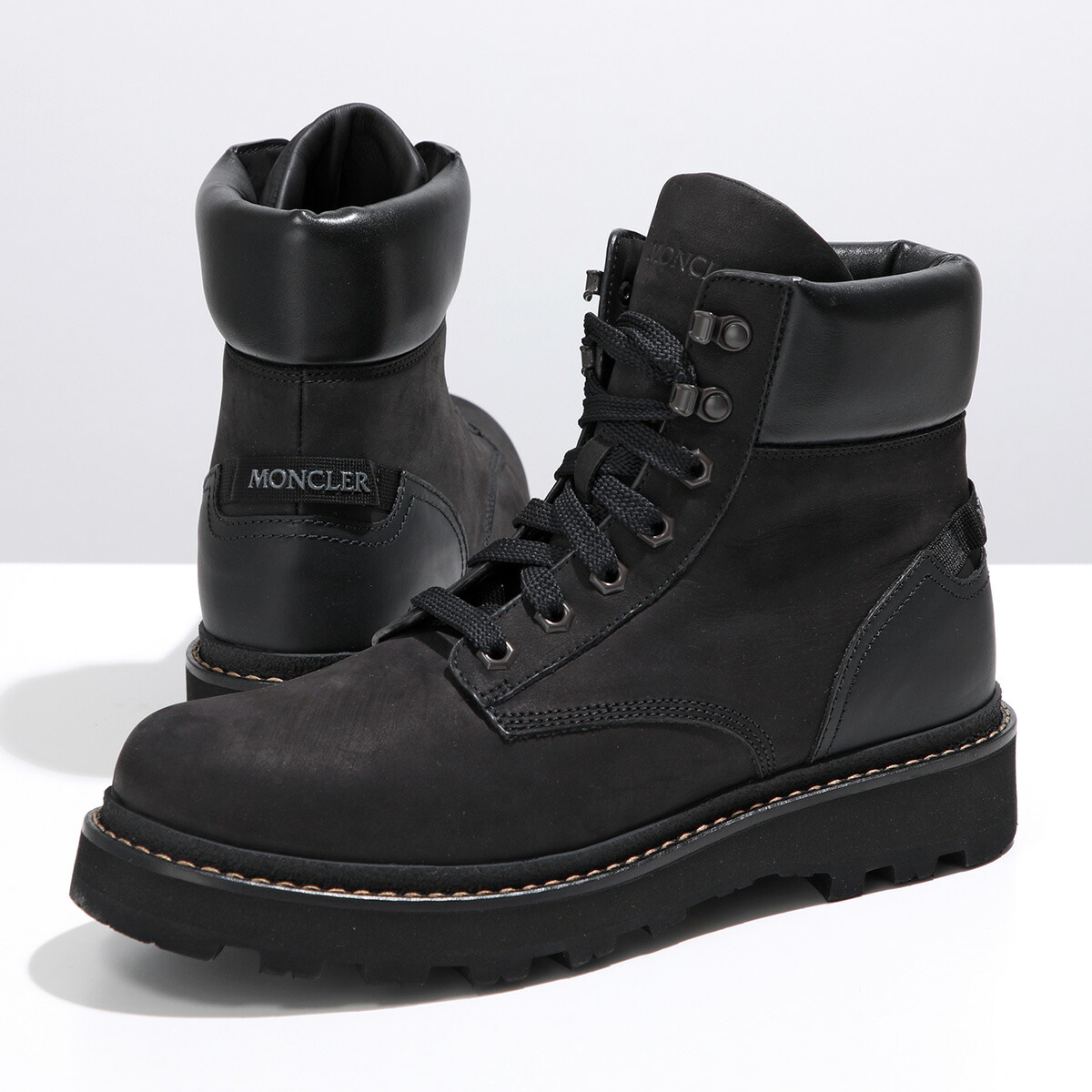 【極美品】モンクレール ブーツ PEAK レースアップ レザーブーツ 43サイズ 極美品】モンクレール ブーツ PEAK レースアップ レザーブーツ