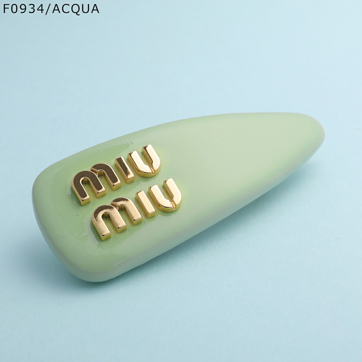 MIUMIU ミュウミュウ バレッタ 5IF092 069 レディース エナメル ヘア