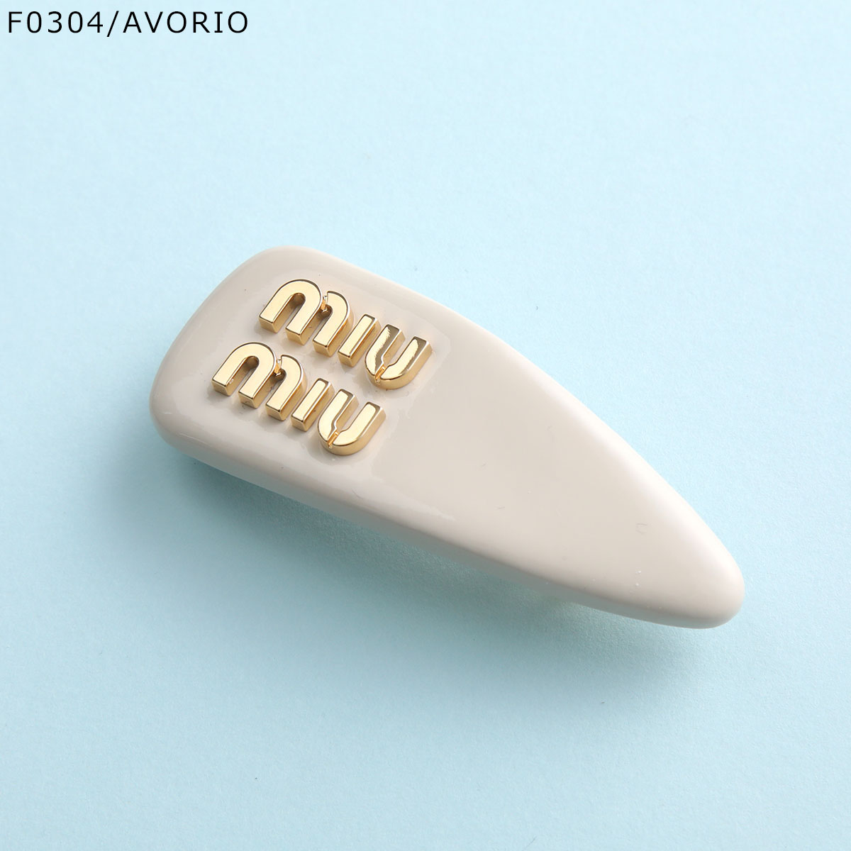 MIUMIU ミュウミュウ バレッタ 5IF092 069 レディース エナメル ヘア