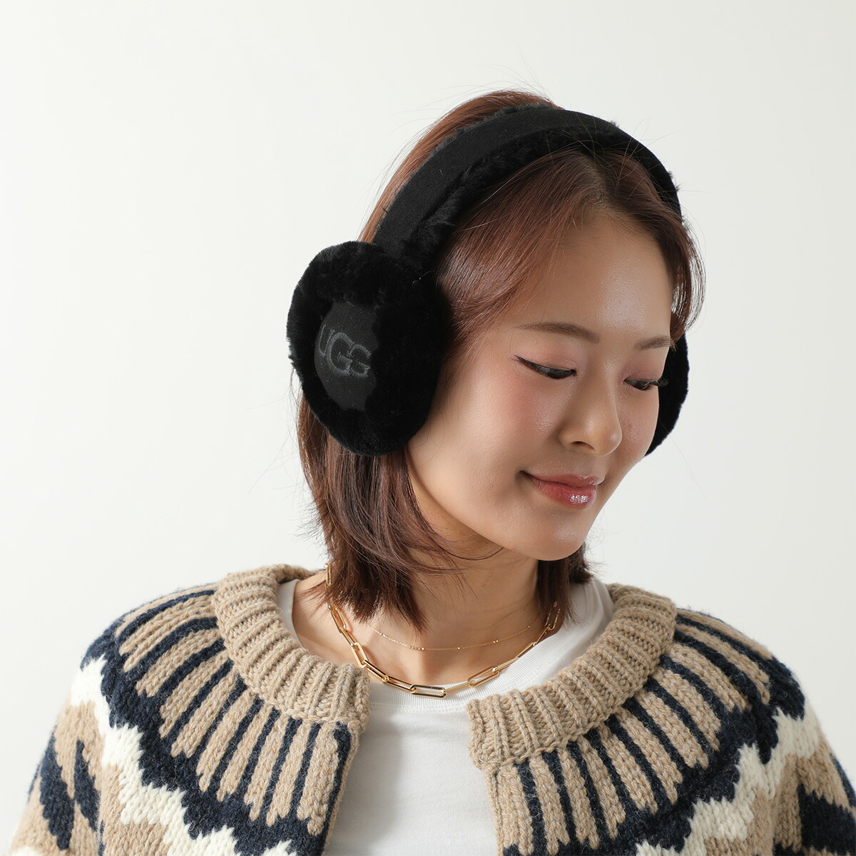 UGG アグ イヤーマフ W EMBROIDERED LOGO EARMUFF 20955 レディース