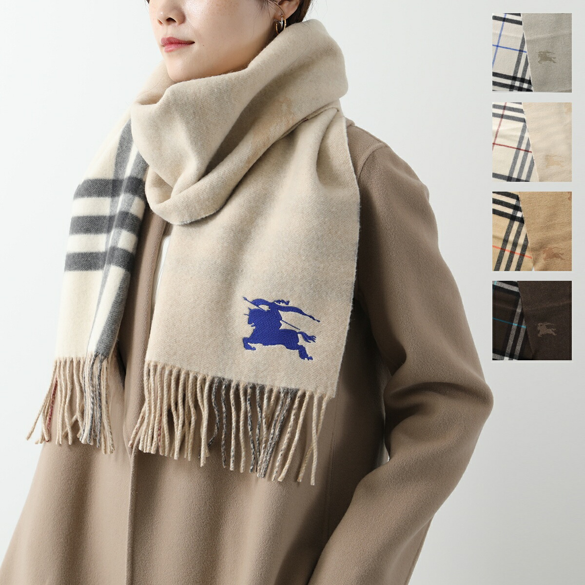 楽天市場】BURBERRY バーバリー マフラー MU EMB KNIGHT SOLID CS