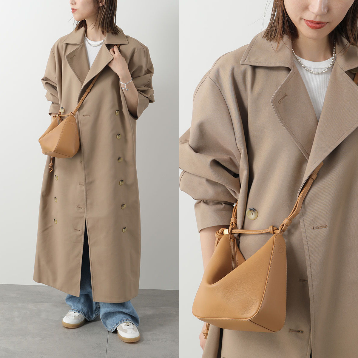 LOEWE ロエベ A4版可能。ショルダーバッグ 仕切り有 ベージュ。 LOEWE 