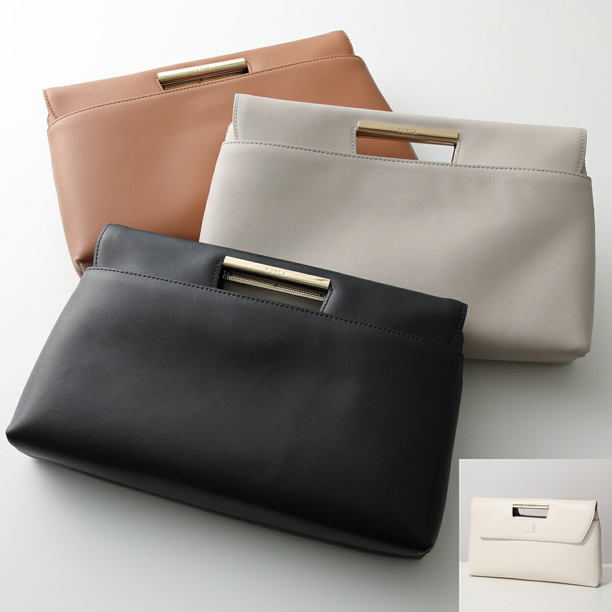 月末セール❣️極美品✨FURLA 現行モデル　2WAYショルダー　レザー　ベージュ FURLA 特価セール フルラ バッグ レディース ショルダーバッグ