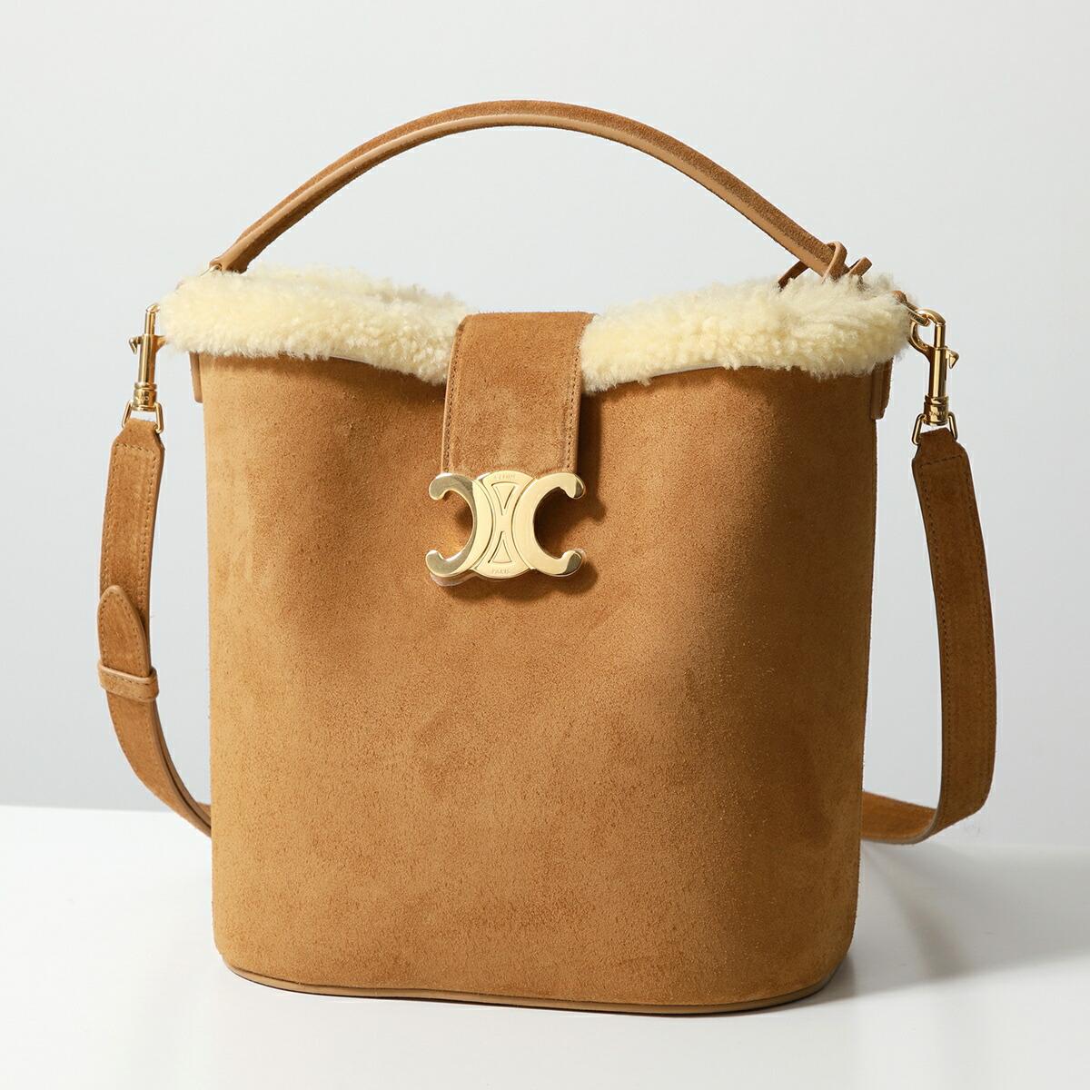 国内買付 すぐ届く【CELINE】クララ トリオンフ バケットバッグ CELINE セリーヌ ハンドバッグ Bucket Clara バケット クララ