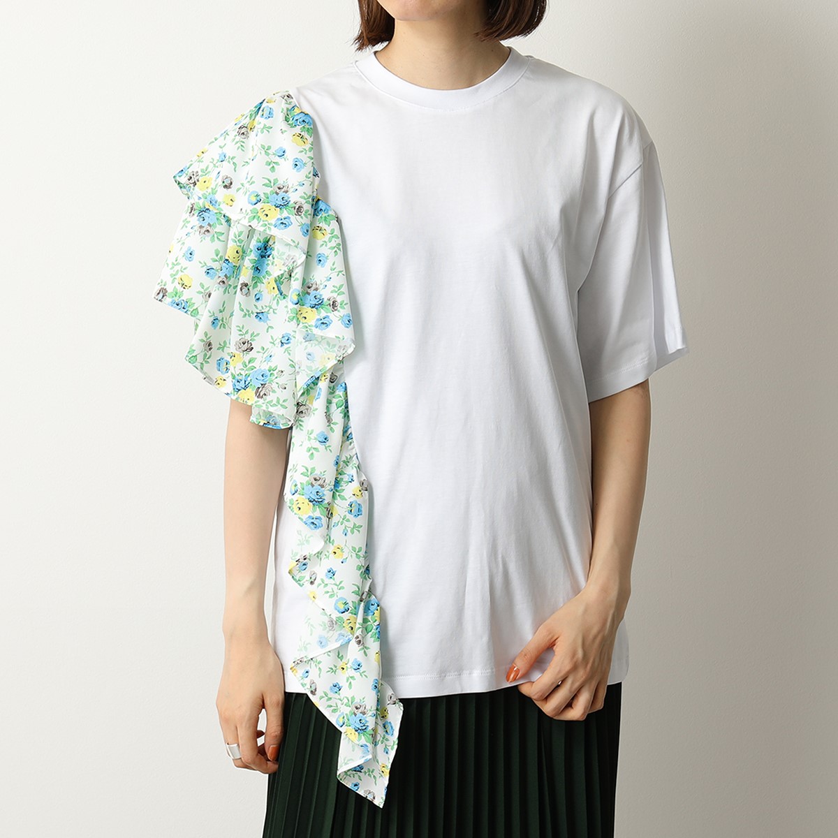 開店祝い Msgm エムエスジーエム 2943mdm69 花柄 Tシャツ 半袖 フラワー フリル クルーネック カットソー 01 レディース 送料無料 Www Eh Net Sa