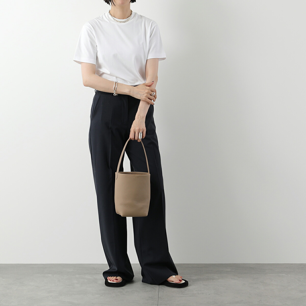 Small N/S Park Tote レザーバッグ オレンジ – The Row