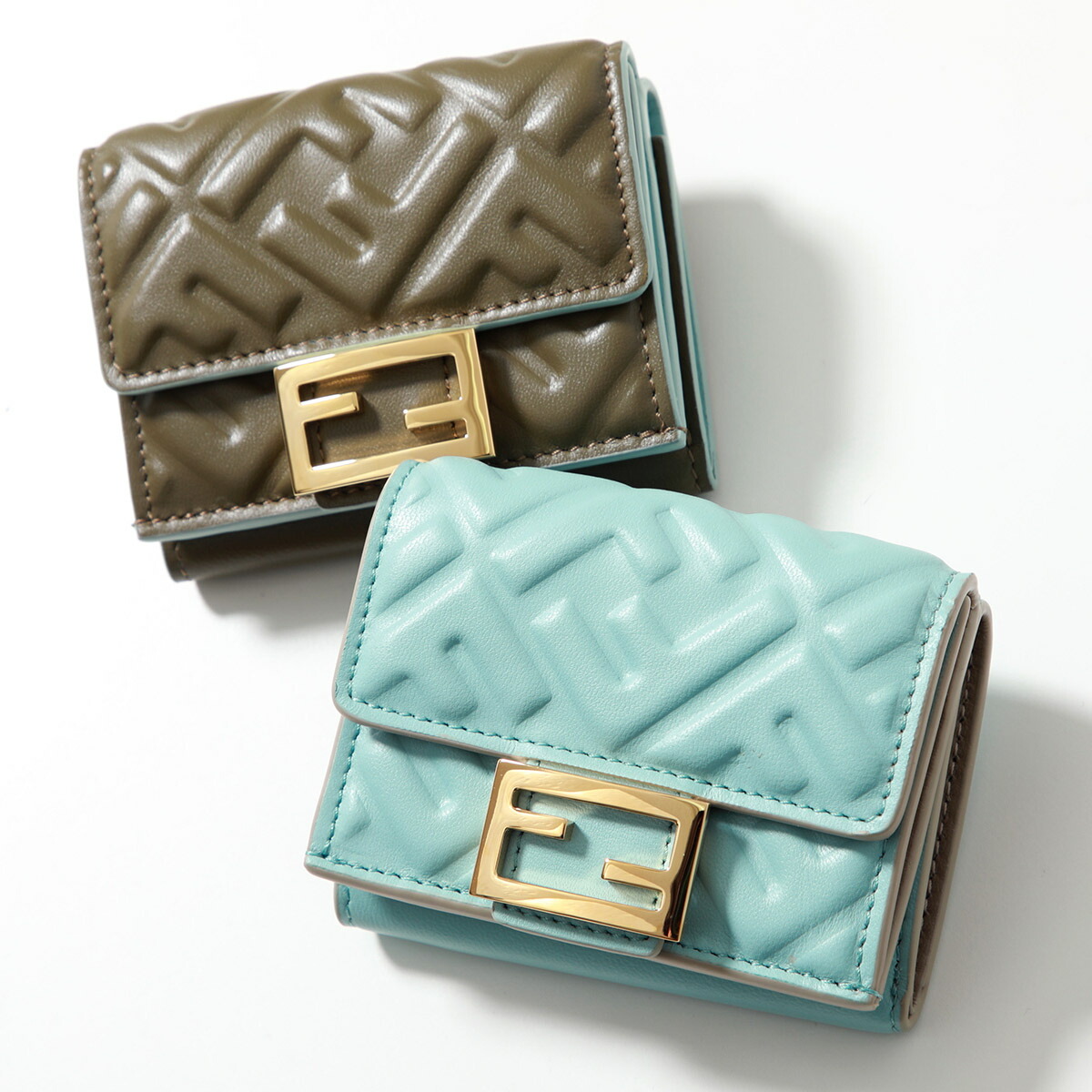 FENDI 二つ折り財布 FFロゴ フェンディ「FF」ロゴ財布に新作ソルベイエロー＆マカロンピンク