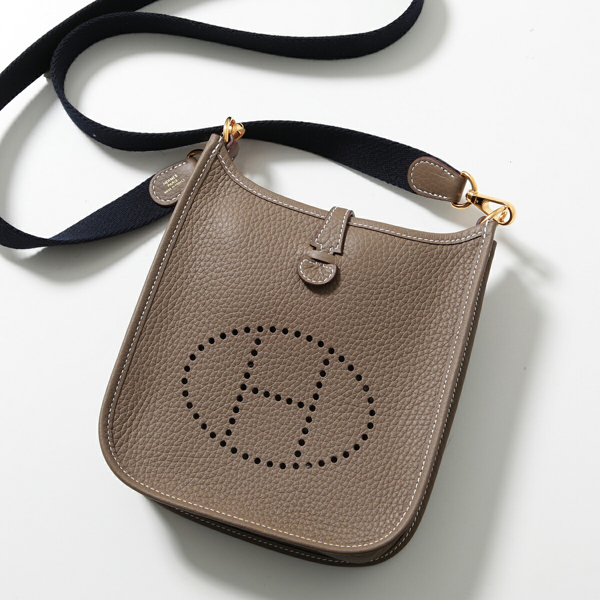 エルメス EVELYNE 16 カーフスキンレザー  ミニハンドバッグ HERMES エルメス ショルダーバッグ エブリン EVELYNE TPM 16