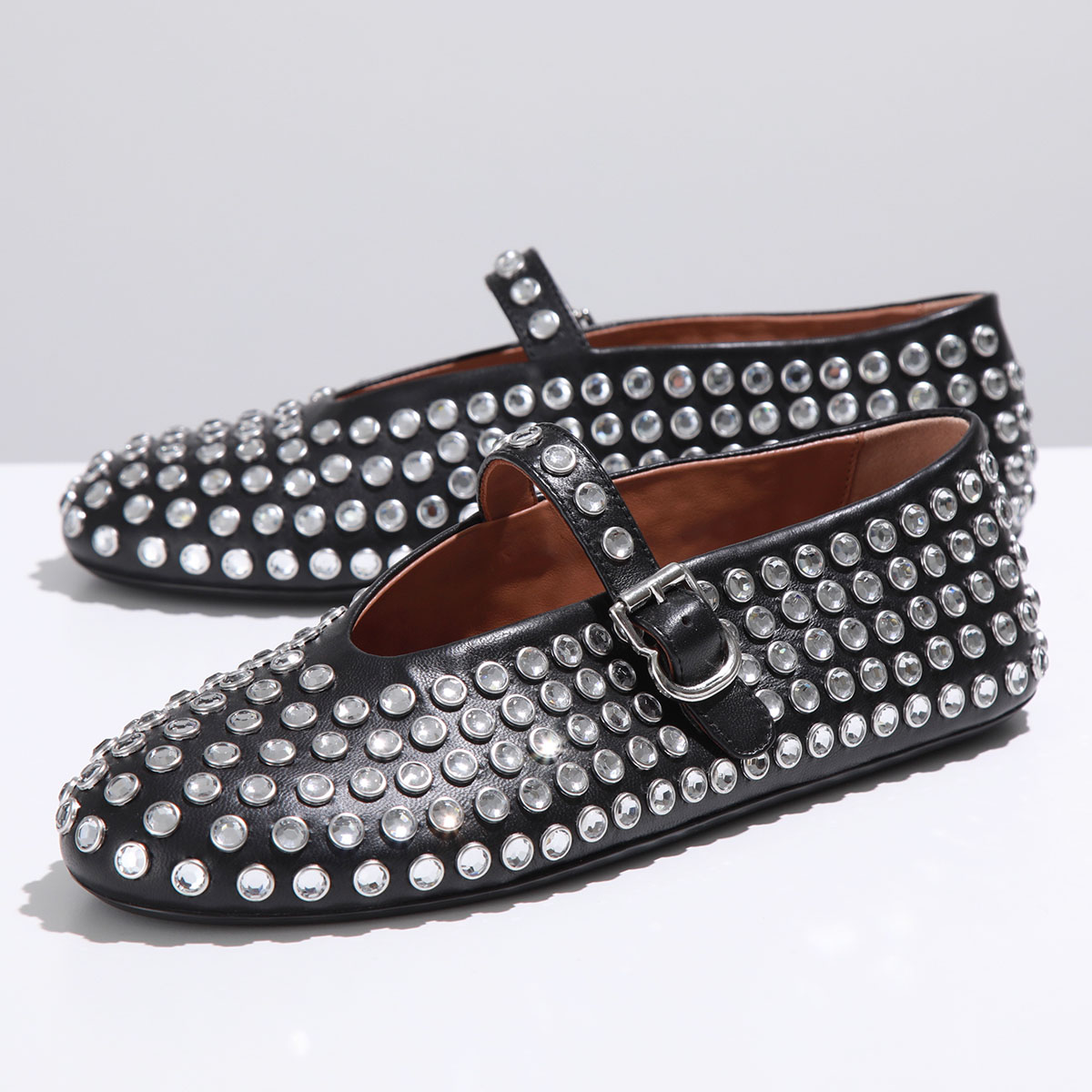 ALAIA アライア バレエシューズ BALLERINA STRAP AA3A029CK116