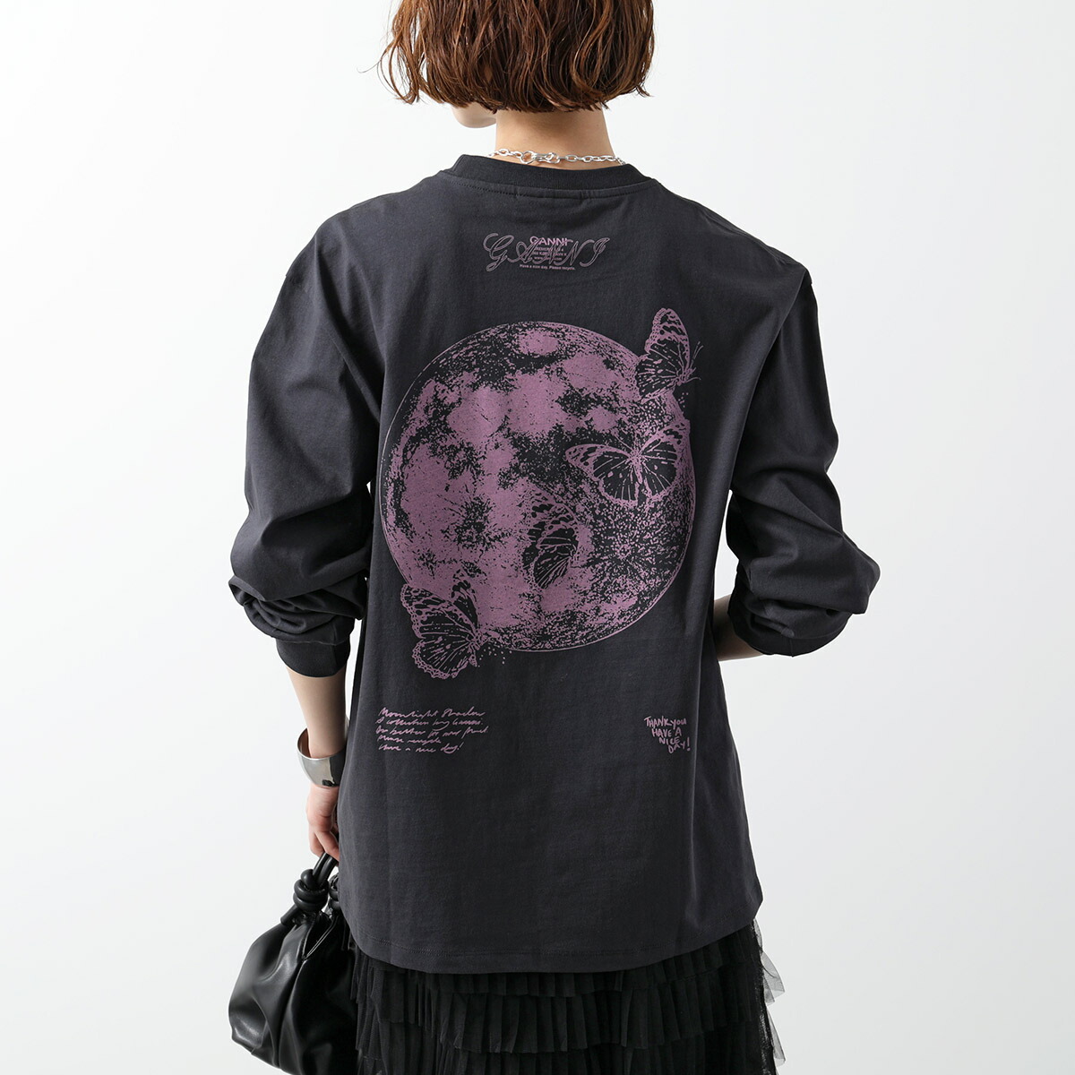 【GANNI】 グラフィックプリント 長袖Tシャツ M 楽天市場】【8/15～18限定・最大2万円OFFクーポン配布中】GANNI