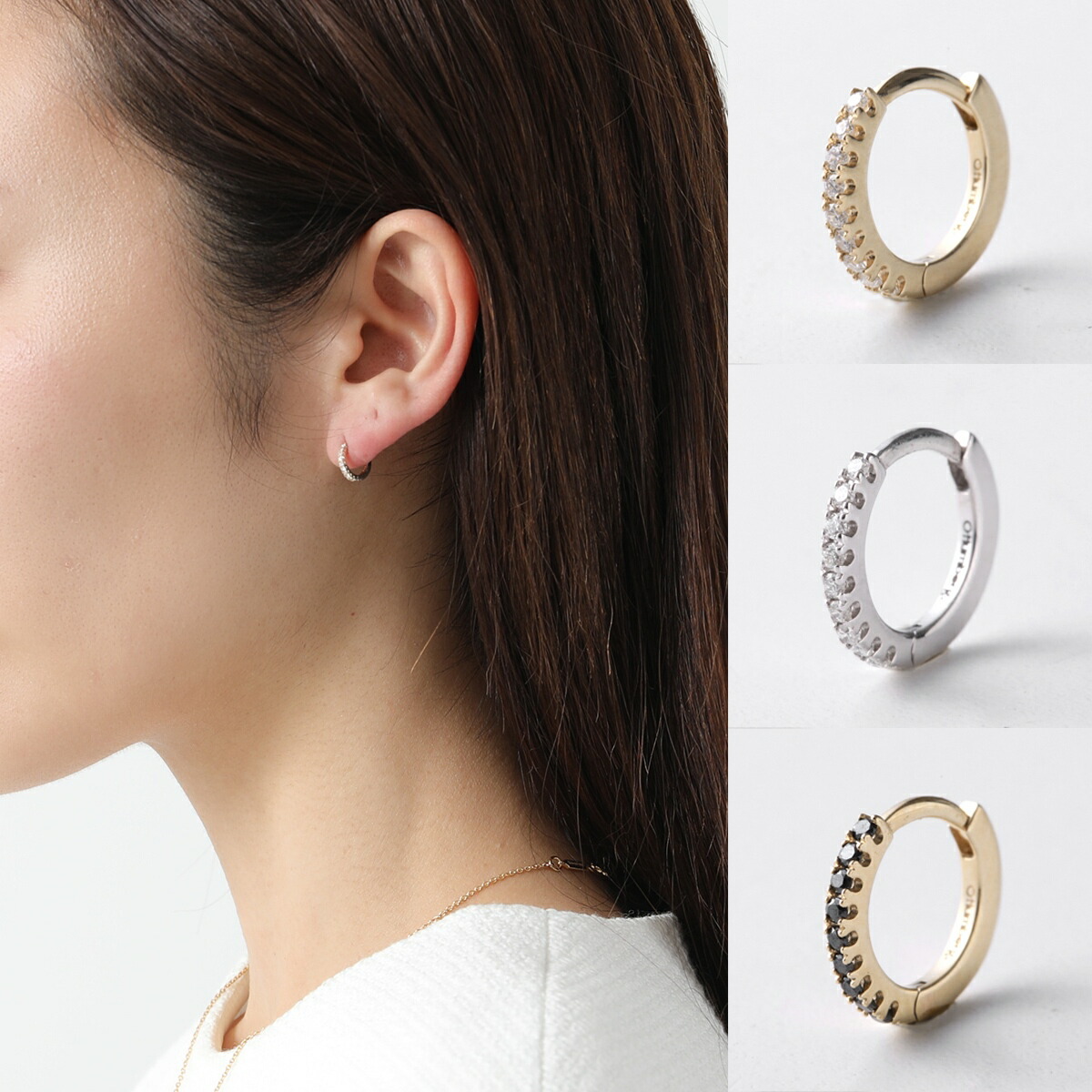 Otiumberg/オティウムバーグ】PEBBLE EARRING ピアス(両耳