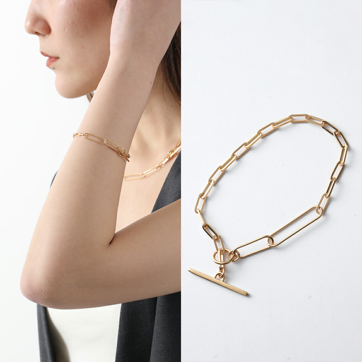 SAINT LAURENT ブレスレット 712345 Y1526 カサンドラロゴ サンローラン SAINT LAURENT SAINT LAURENT ブレスレット 712345