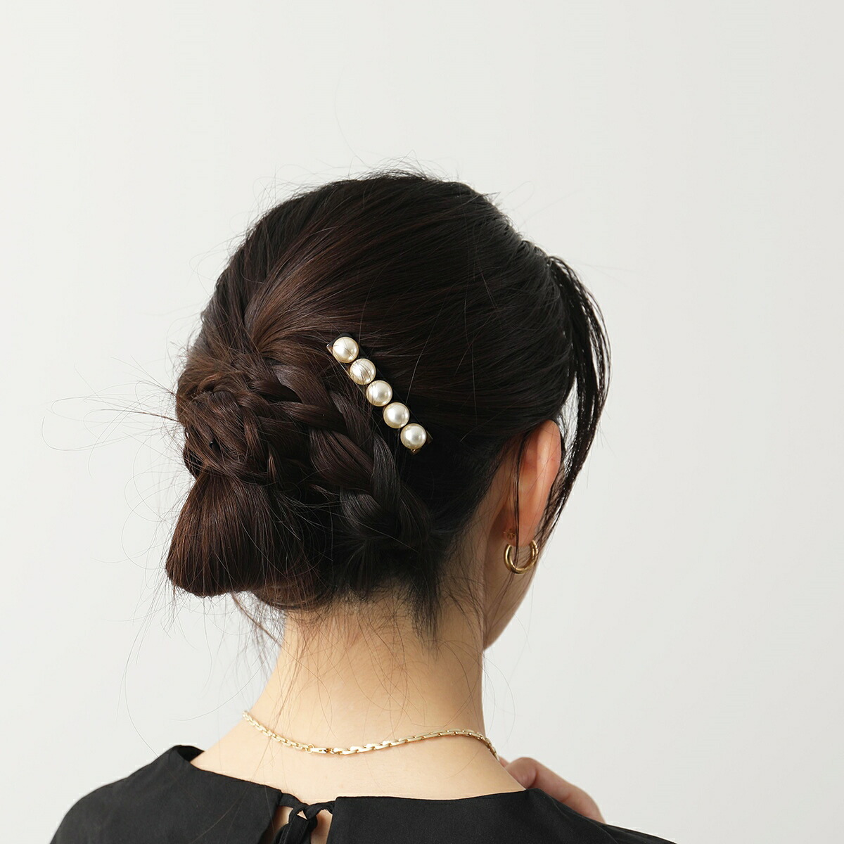 【最大2万円OFFクーポン対象・9/30～10/1限定】ALEXANDRE DE PARIS アレクサンドル ドゥ パリ バレッタ AA6-16919-05 BARRETTE レディース 髪留め ヘアアクセサリー パール カラー5色