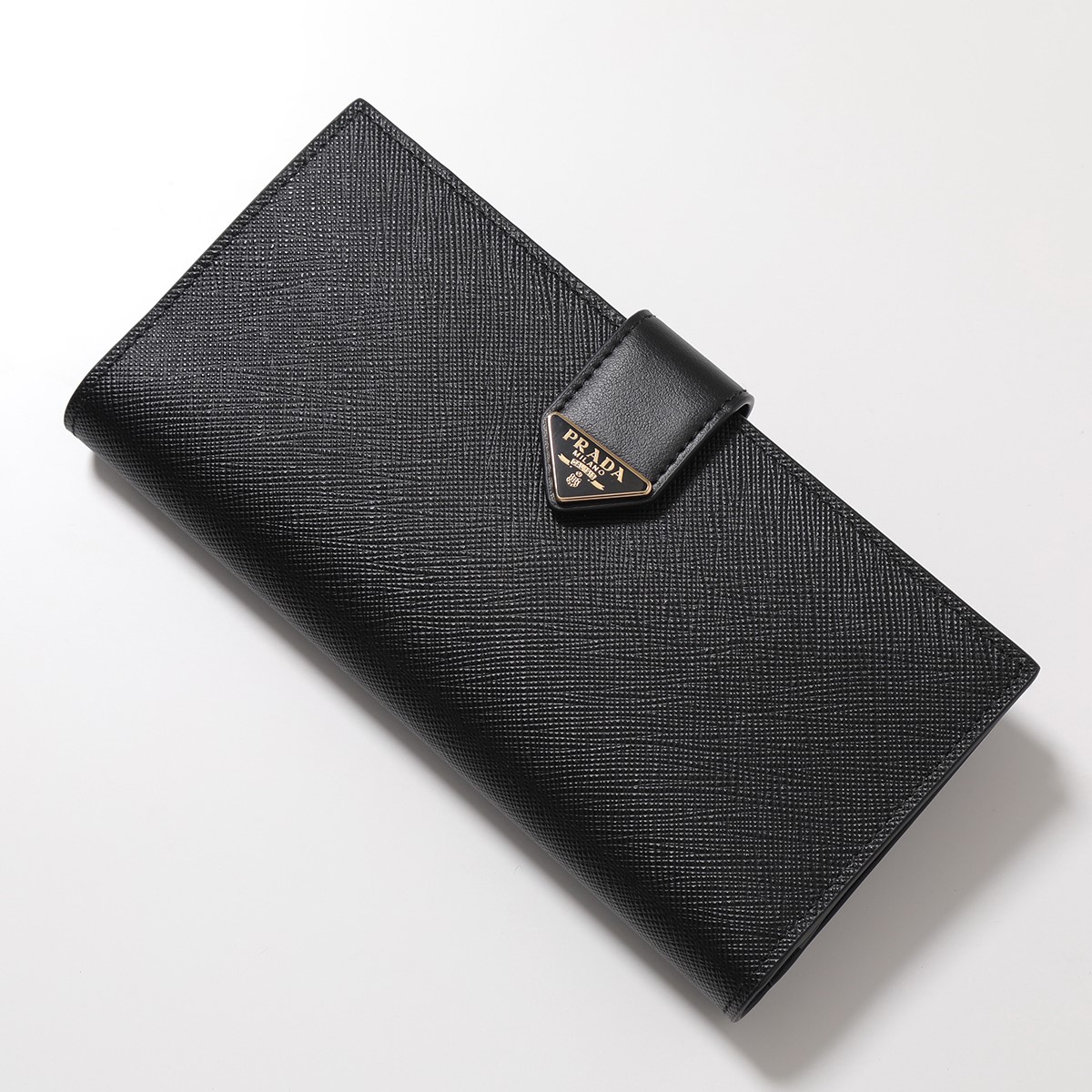 大注目 PRADA◆サフィアーノレザー 2つ折り財布 バイカラー ロゴ PRADA プラダ 二つ折り財布 1ML018 QHH レディース サフィアーノ