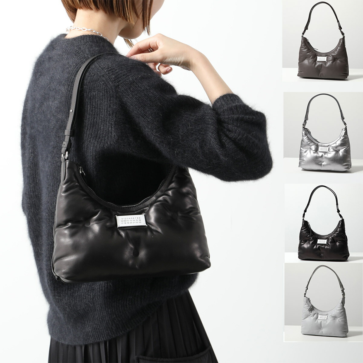 国内即送Maison Margielaグラムスラムスモールホーボーsb3wg0024 国内発 Maison Margiela グラム スラム ホーボー スモール 人気