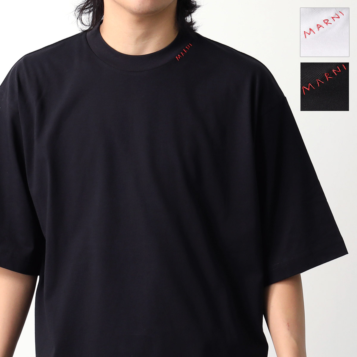 MARNI 半袖 ロゴ Tシャツ カットソー HUMU0198PQ USCW21 MARNI マルニ Tシャツ HUMU0198PQ USCW21 レディース 半袖