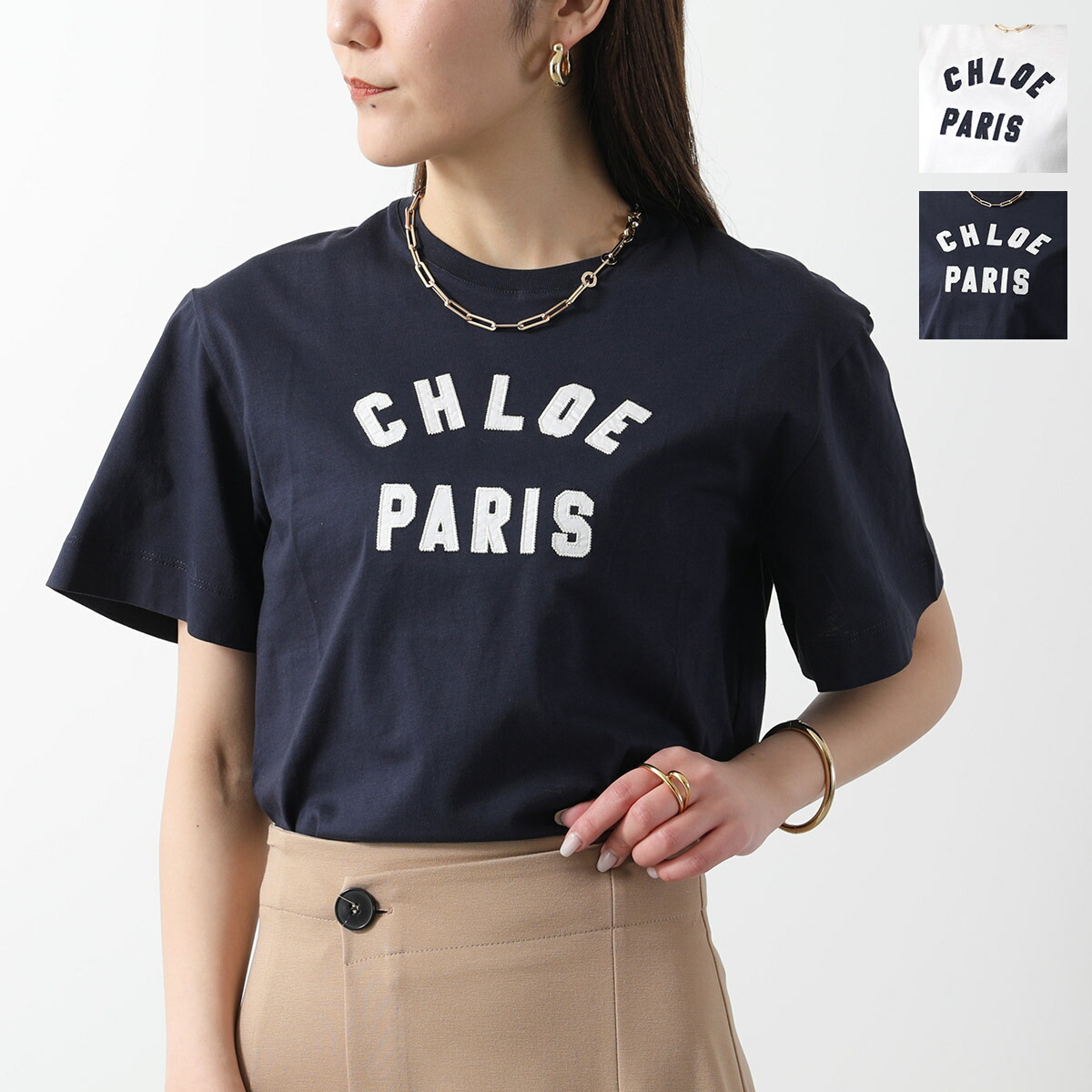 楽天市場】Chloe クロエ Crew Neck T-Shirts クルーネック Tシャツ